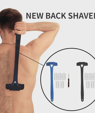 Opvouwbare Lange Handgreep Body Shaver voor Mannen - Gemakkelijk Scheren van Rug en Lichaam