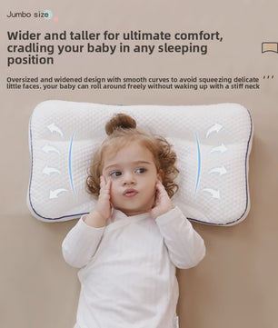 Baby Hoofdkussen met Neksteun - Ergonomisch en Ademend voor Kinderen (1-16 Jaar)