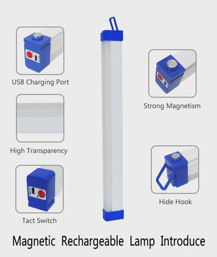 Oplaadbare LED Lamp Buis met Magneet - Draagbaar, USB Noodverlichting voor Camping & Werk