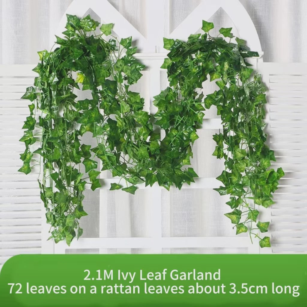 Kunstige Klimop Slang 2.1M - Groene Nep Plant voor Decoratie, Bruiloft & Feest