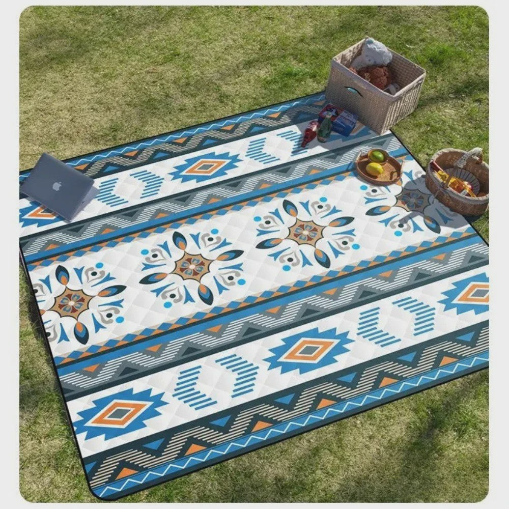 Grote Waterdichte Picknickkleed 200x200cm - Ideaal voor Strand, Camping & Buitenactiviteiten met Draaglus