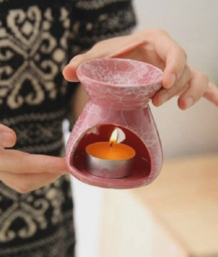 Aromatherapie Brander Keramiek met Sterren & Maan Uitsnijdingen - Sfeervol en Romantisch