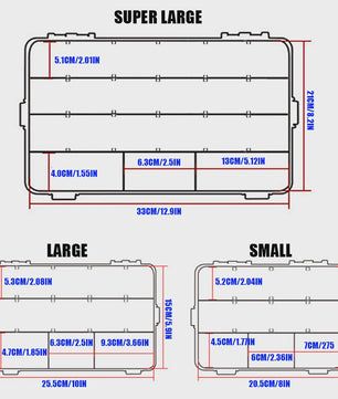 SAMOLLA Waterdichte Visgerei Opbergbox - Lure & Haken Container