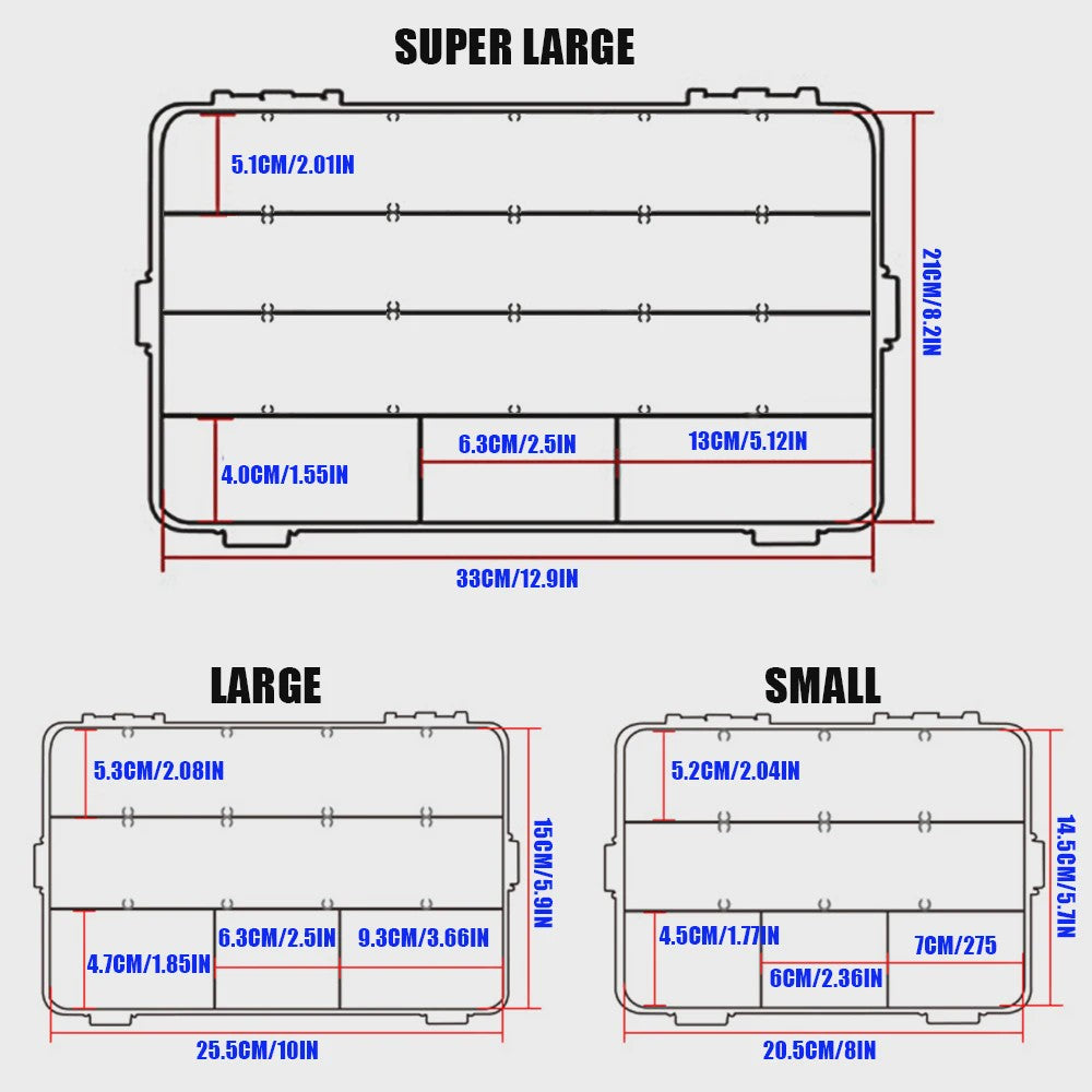 SAMOLLA Waterdichte Visgerei Opbergbox - Lure & Haken Container