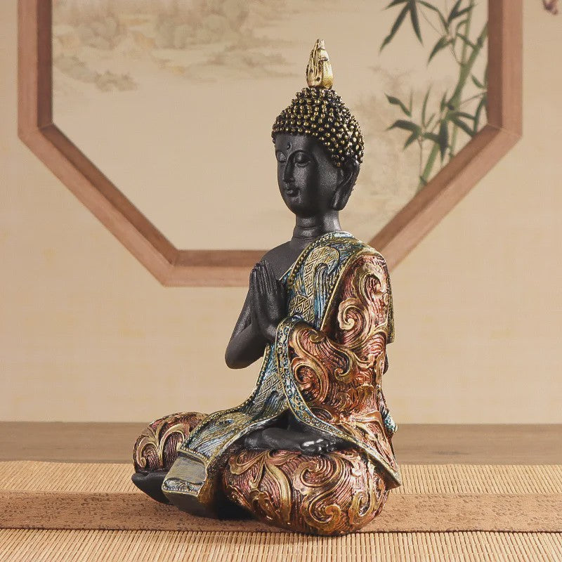 Zittende Boeddha Beeld - Religieus Kunstwerk & Decoratie voor Huis en Kantoor