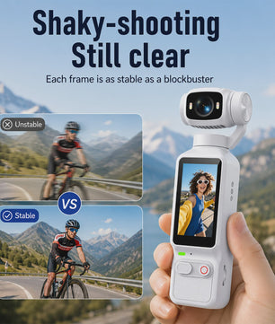 Ourlife Draagbare Pocket Action Camera - 4K HD, 180° Roteerbare Lens voor Vlogs & Outdoor