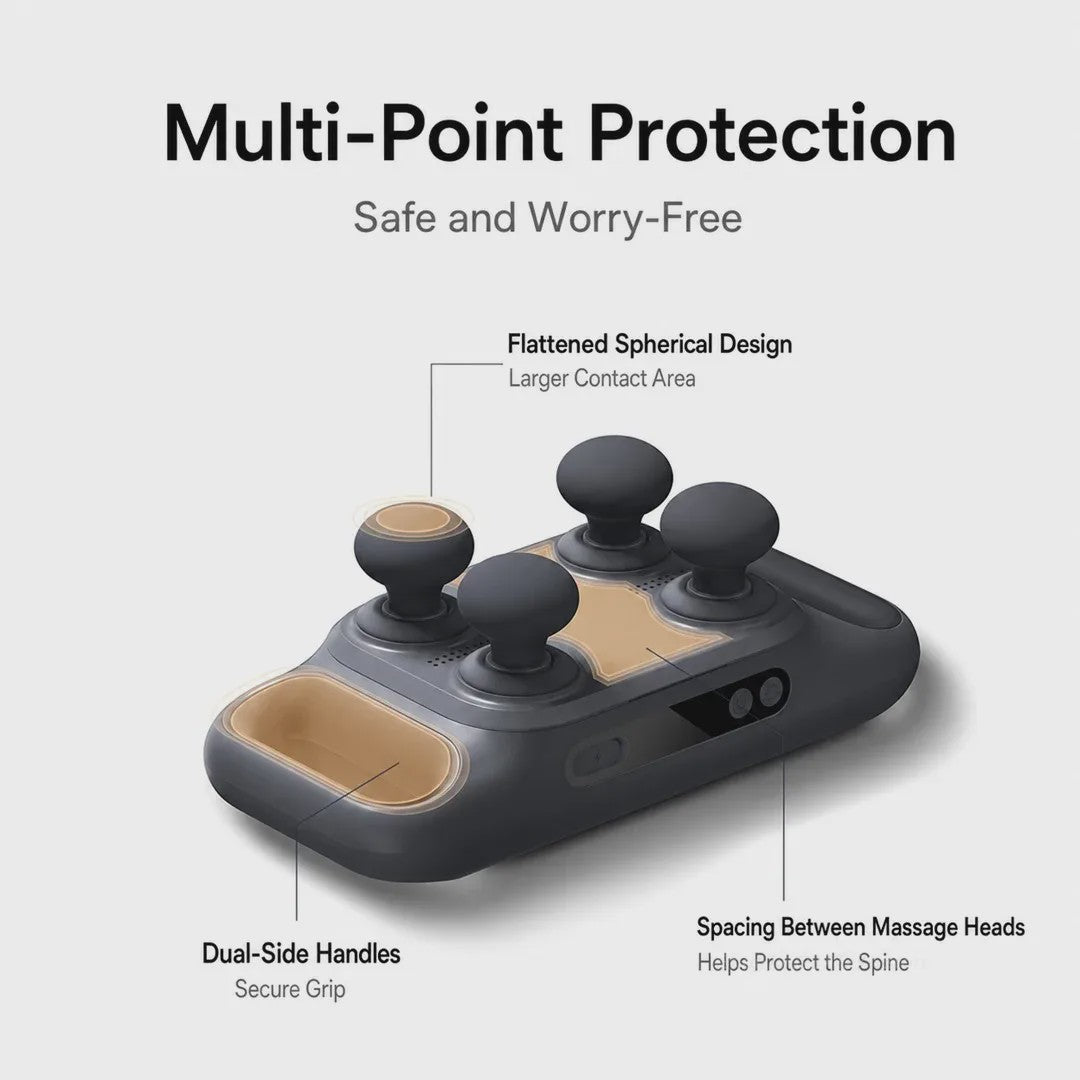 Mijia Multi-Head Fascia Gun 3: Krachtige Massage met 3 Koppen, Hands-Free & Lange Batterijduur