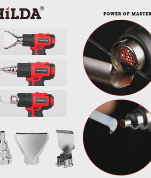 HILDA Accu Hittepistool - Verstelbare Temperatuur & 6 Snelheden - Makita 18V Batterij Compatibel