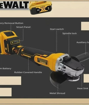 Dewalt DCG406 Accu Haakse Slijper 125mm - Borstelloos, 9000 RPM