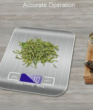 Precisie Keukenweegschaal Digitaal - 10kg/1g - Roestvrij Staal - Bakken & Koken