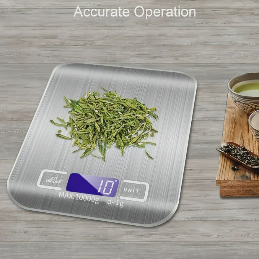 Precisie Keukenweegschaal Digitaal - 10kg/1g - Roestvrij Staal - Bakken & Koken