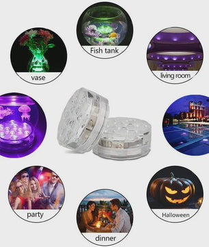Waterdichte LED Verlichting met Afstandsbediening - Sfeer voor Onderwater & Decoratie