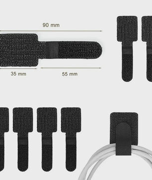 Herbruikbare Kabelbinders met Klittenband - 5, 10 of 20 Stuks - Kabelmanagement voor Thuis en Kantoor