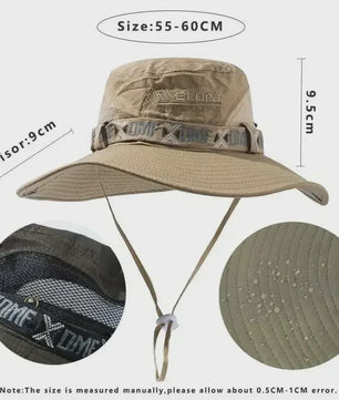 Herfst/Winter Heren Bucket Hat - UV Bescherming, Mesh Panterhoed voor Buitenactiviteiten