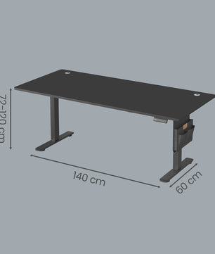 Elektrisch in hoogte verstelbaar bureau 140x60 cm - Songmics