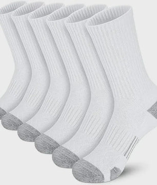 Heren Sportsokken 6/12 Paar - Comfortabel, Ademend & Duurzaam voor Outdoor, Gym & Voetbal