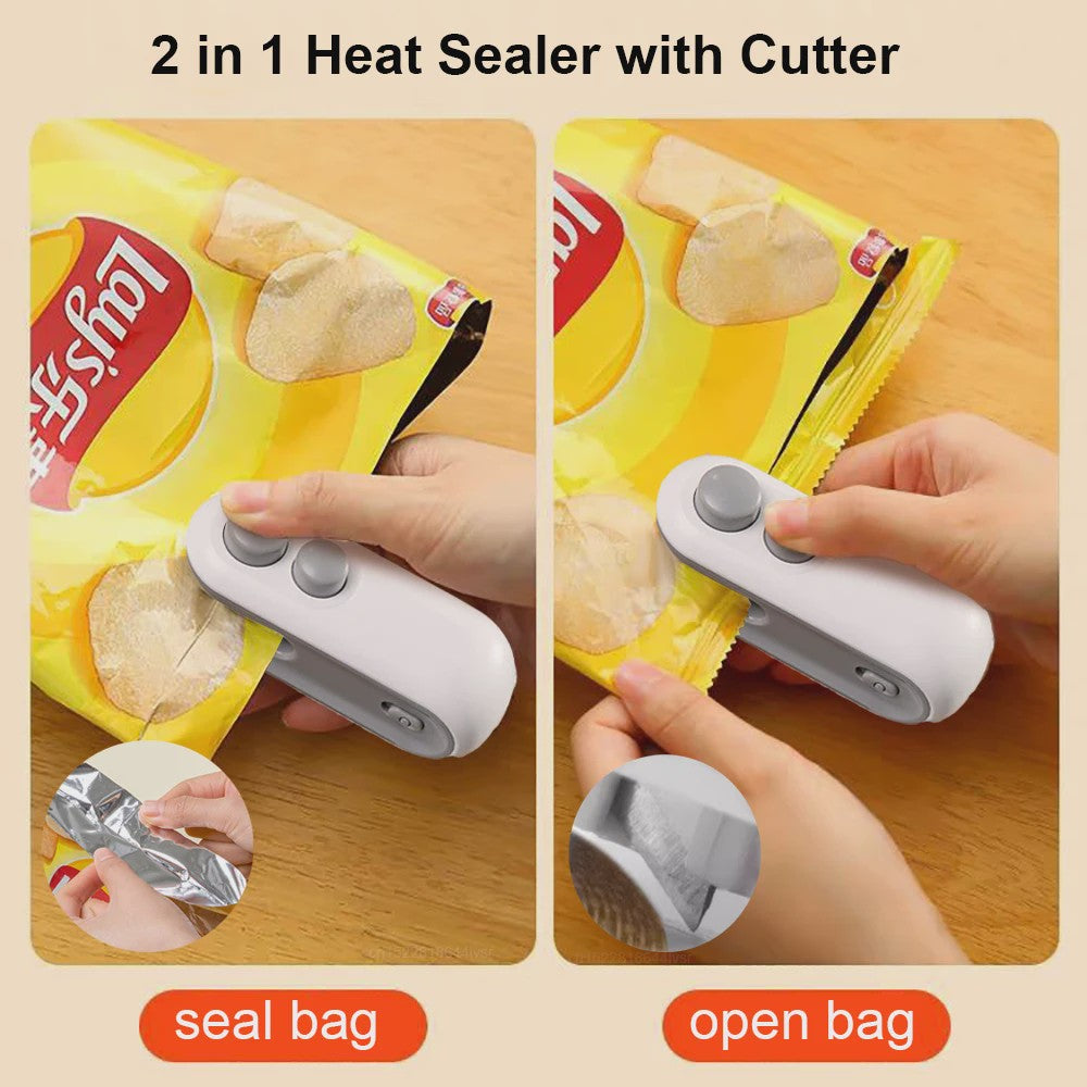 Mini Heat Sealer: Handzame Sluitmachine voor Plastic Zakken & Voedselverpakkingen