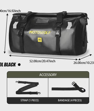 Waterdichte Motorfiets Bagagedragertas - 20/40/66L - Outdoor & Reis