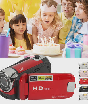 HD Digitale Camera 1080P Camcorder met 16MP, 16x Zoom, Draaibaar Scherm & Vullicht