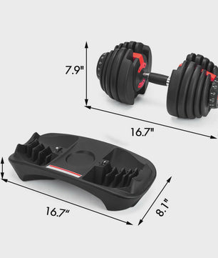 Verstelbare Dumbbell Set 2.5-24 KG - Ruimtebesparend en Veelzijdig Fitnessgewicht