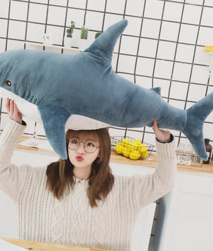 Grote Zachte Knuffel Haai Pluche Speelgoed 140cm - Leuk Cadeau voor Kinderen
