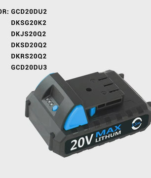 DEKO Lithium-Ion Accu Pack 12V, 16V, 20V voor Draadloze Boormachines