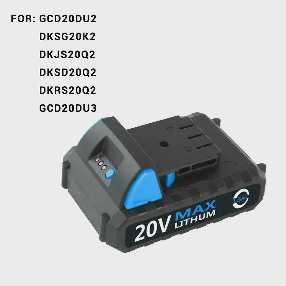 DEKO Lithium-Ion Accu Pack 12V, 16V, 20V voor Draadloze Boormachines