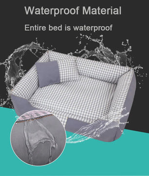 Comfortabel Hondenhok & Kattenmand - Wasbaar, Waterdicht Slaapbed voor Puppy's en Kleine Honden