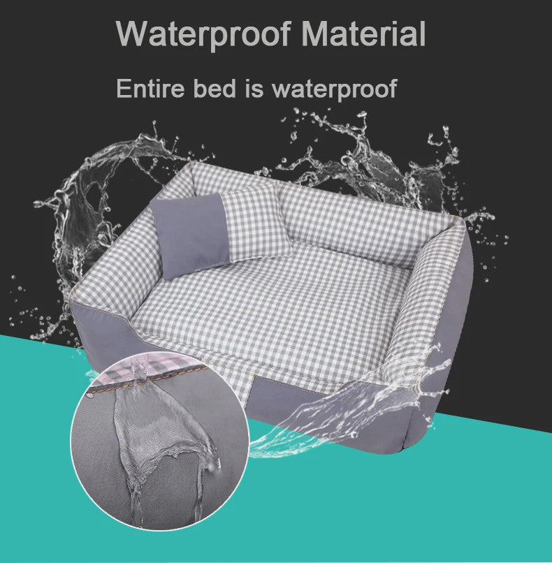 Comfortabel Hondenhok & Kattenmand - Wasbaar, Waterdicht Slaapbed voor Puppy's en Kleine Honden