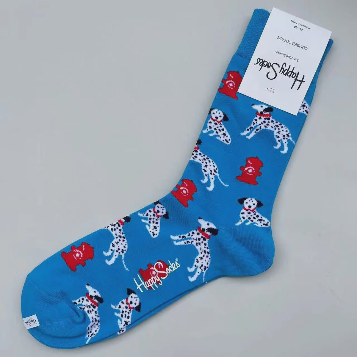 Happy Socks Heren Mid-tube Sokken - Pure Katoen, Klassiek Comfort - Maat 41-46