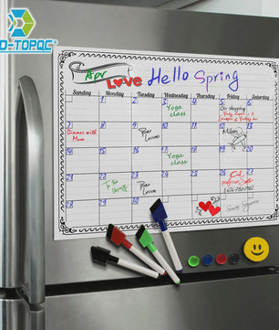 Flexibel Magnetisch Weekplanner Whiteboard A3 - Ideaal voor Koelkast & Kantoor