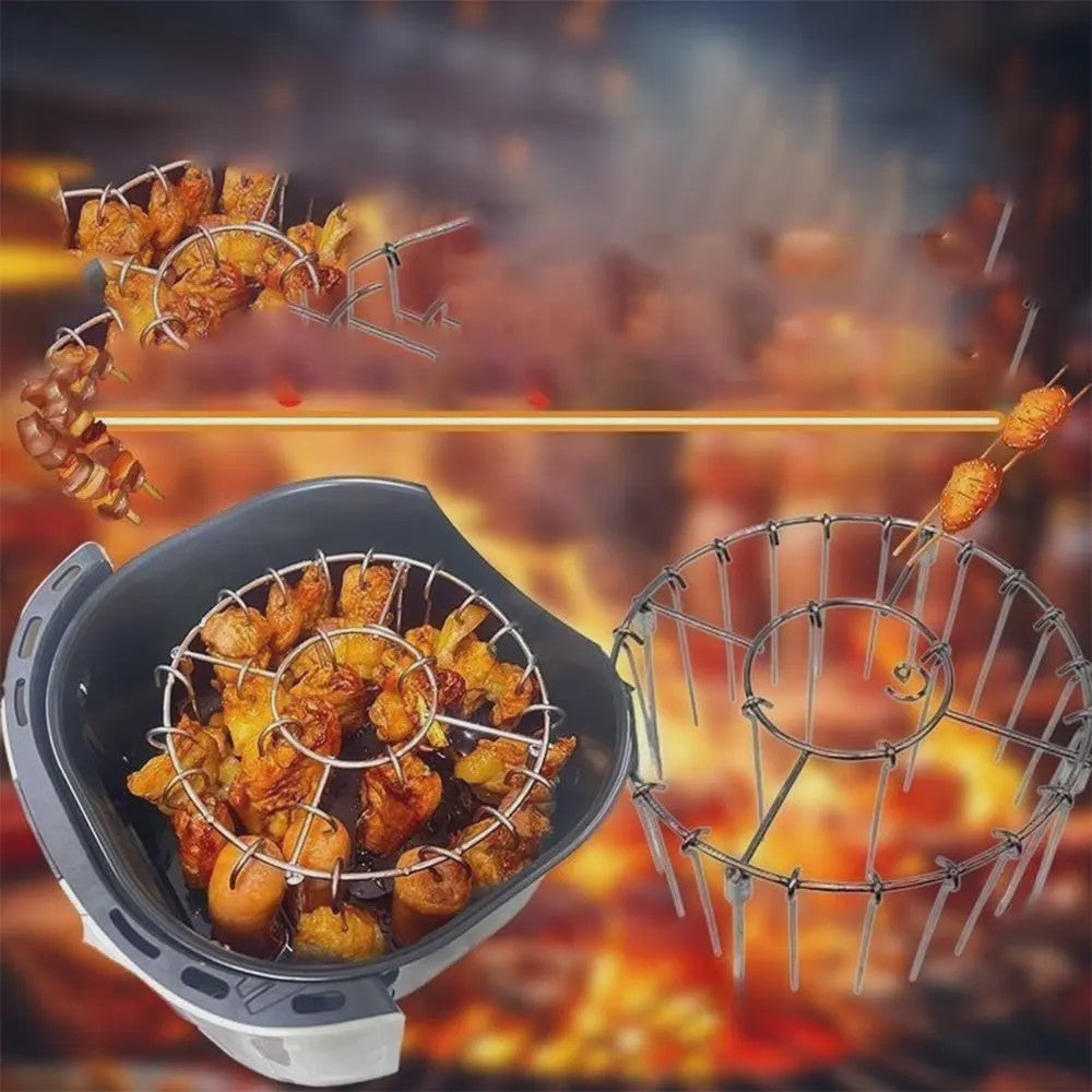 Verticale Grill Racks van Roestvrij Staal - 12/24/49 Spiesjes Houder