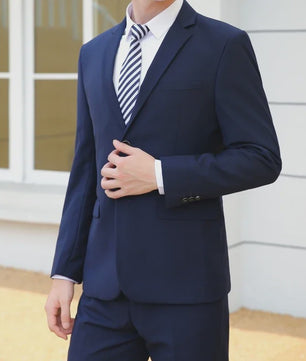 Stijlvol 8XL Herenpak: Italiaans Design Slim Fit Blazer & Pantalon voor Business, Bruiloft & Feest