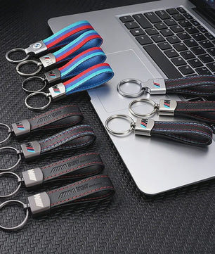 Luxe Lederen Sleutelhanger BMW M - Sportief Design voor BMW 1-7 Serie, X1-X7