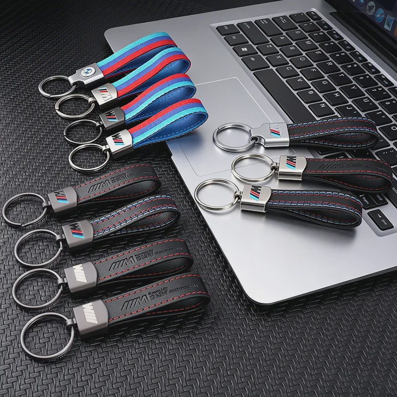 Luxe Lederen Sleutelhanger BMW M - Sportief Design voor BMW 1-7 Serie, X1-X7