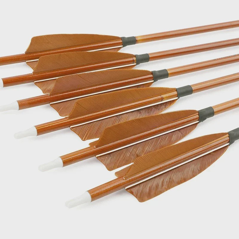 Set van 6/12 Gemengde Carbon Pijlen SP500 - 31.5 inch - Jacht & Schietsport
