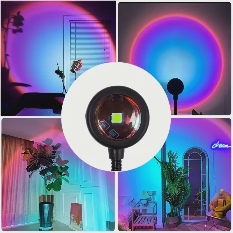 Sunset Projector Lamp - Sfeerverlichting met Art Deco Stijl