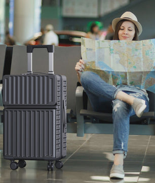 2-delige ABS Hardcase Koffer Set met TSA Slot - 20" & 24" Spinner Trolleys