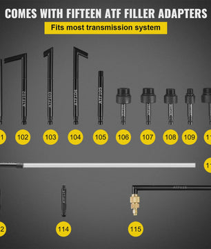 10L ATF Transmissievloeistof Pomp met Drukregelaar en 14 Adapters