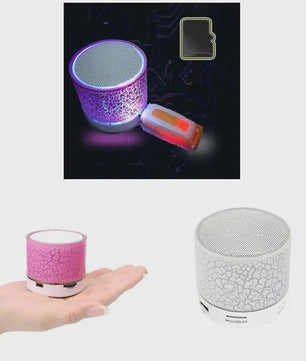 Draagbare Mini Bluetooth Speaker met Kleurrijke LED Verlichting en Handsfree Functie