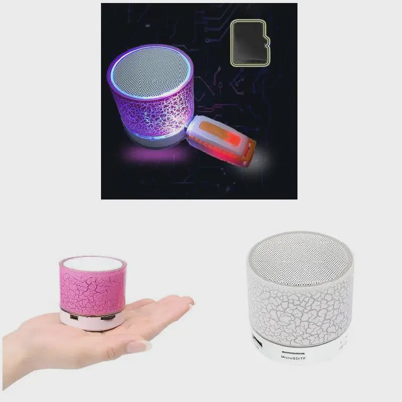Draagbare Mini Bluetooth Speaker met Kleurrijke LED Verlichting en Handsfree Functie