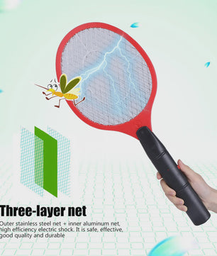 Elektrische Vliegenmepper - Draadloos & Batterij-aangedreven Insectendoder