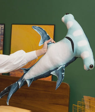 Schattige Hamerhaai Pluche Knuffel - Ocean Animal Speelgoed voor Liefhebbers