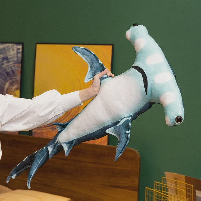 Schattige Hamerhaai Pluche Knuffel - Ocean Animal Speelgoed voor Liefhebbers