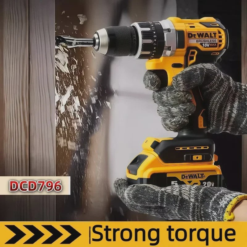 DeWalt DCD796 Accu Klopboormachine & Schroefmachine - Krachtige Brushless Motor, 18V