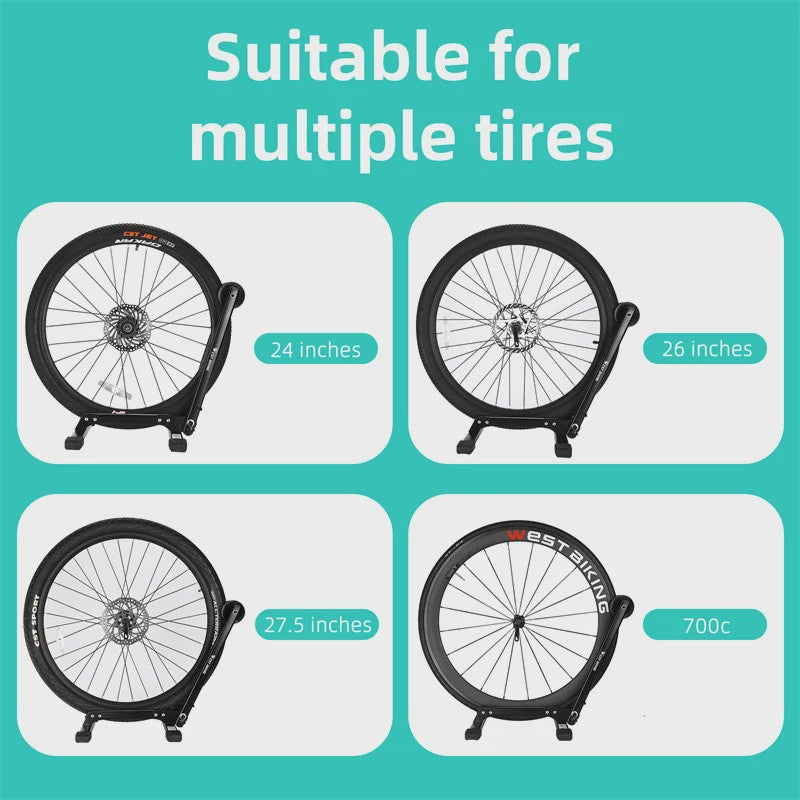 WEST BIKING Opvouwbare Fiets Parkeerstandaard - Carbon Staal