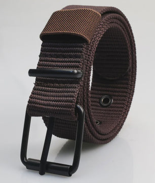 Canvas Riem Heren - Veelzijdige Pin Buckle Riem voor Studenten, Militaire Stijl & Denim