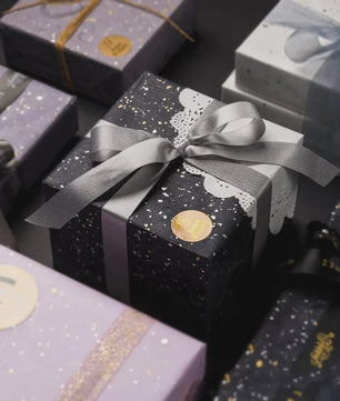 Luxe Geschenkpapier Set - 6 Kleuren met Goud & Zilver Sprinkles - Waterdicht & Ideaal voor Knutselen