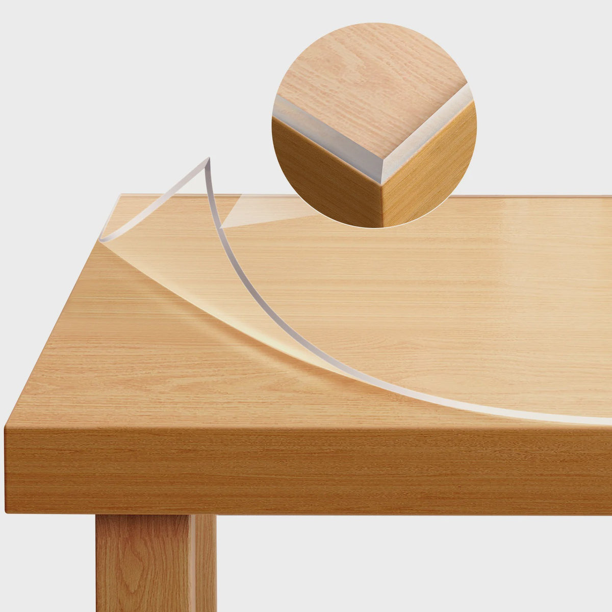 WOLTU Kristalhelder Transparant Tafelzeil 2mm Dik - Waterdichte Beschermhoes voor Eettafel & Bureau