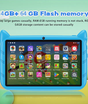 Kinder Tablet 7 Inch Android 13 - 4GB RAM/64GB Opslag - Educatief & Leuk Cadeau - WiFi 5G